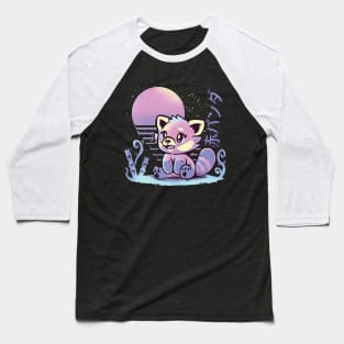 RetroWave Red Panda Baseball T-Shirt